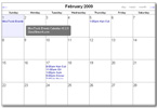 MooTools Events Calendar